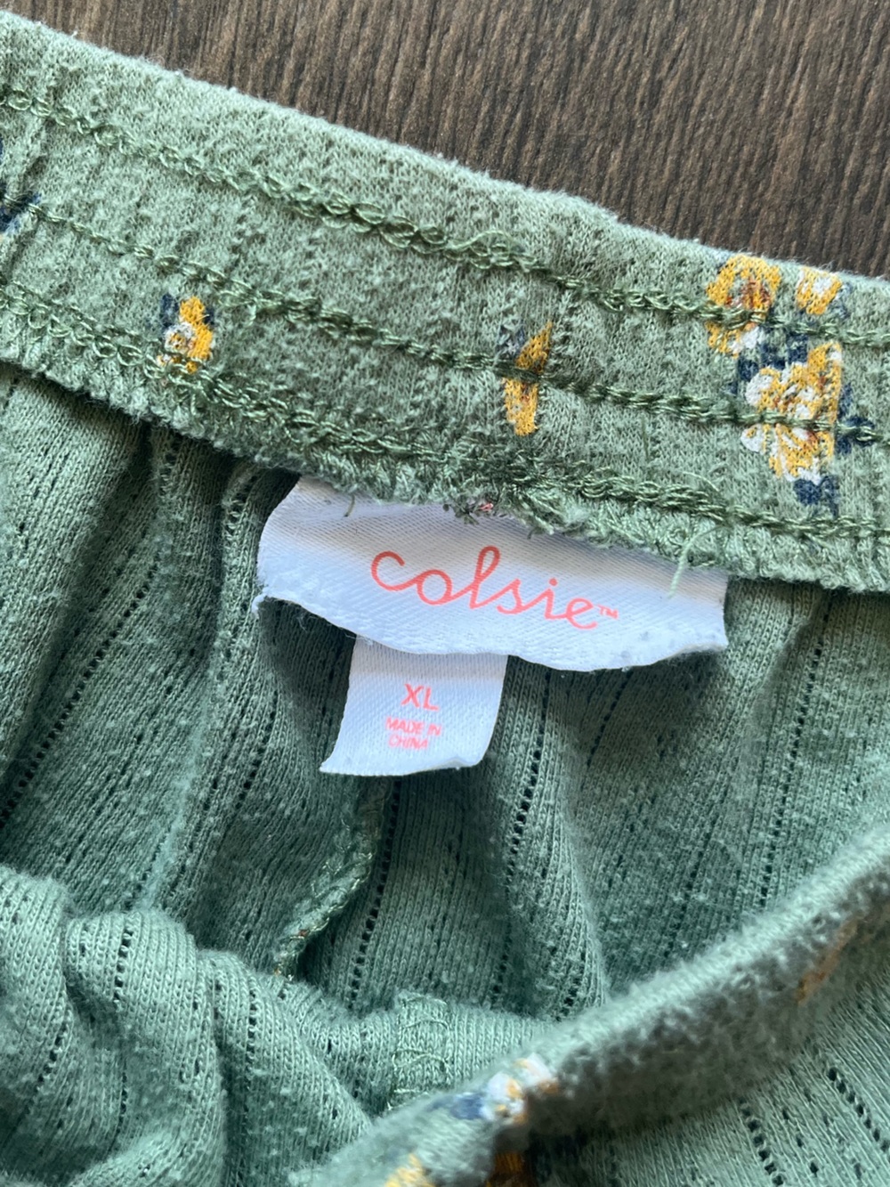 Colsie Floral Ribbed Matching Set - Picture 9 of 12